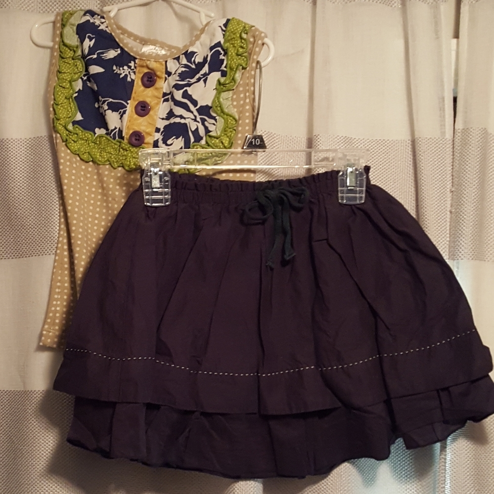 Shirt and skirt set